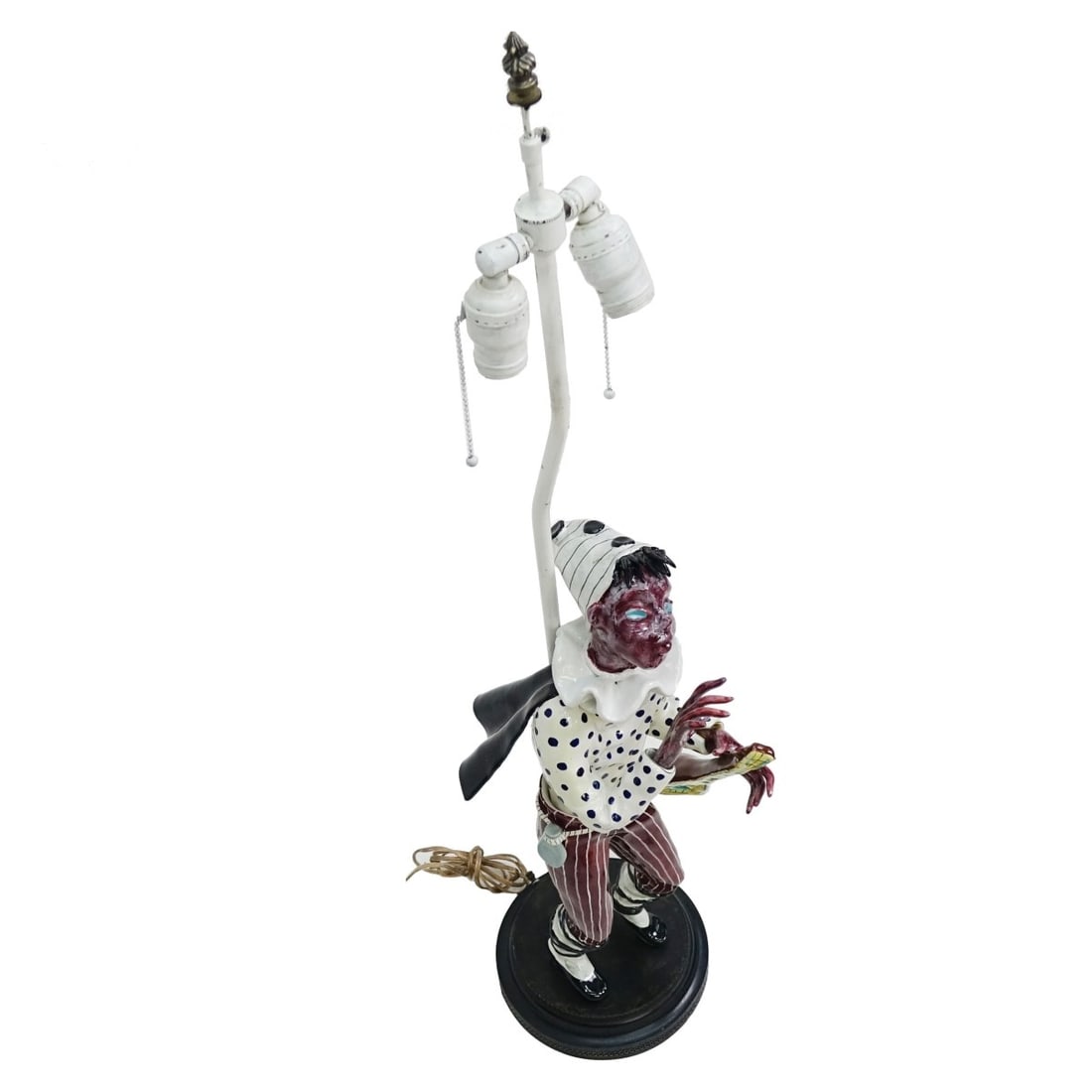 Mandolin Player Pottery Lamp - 2