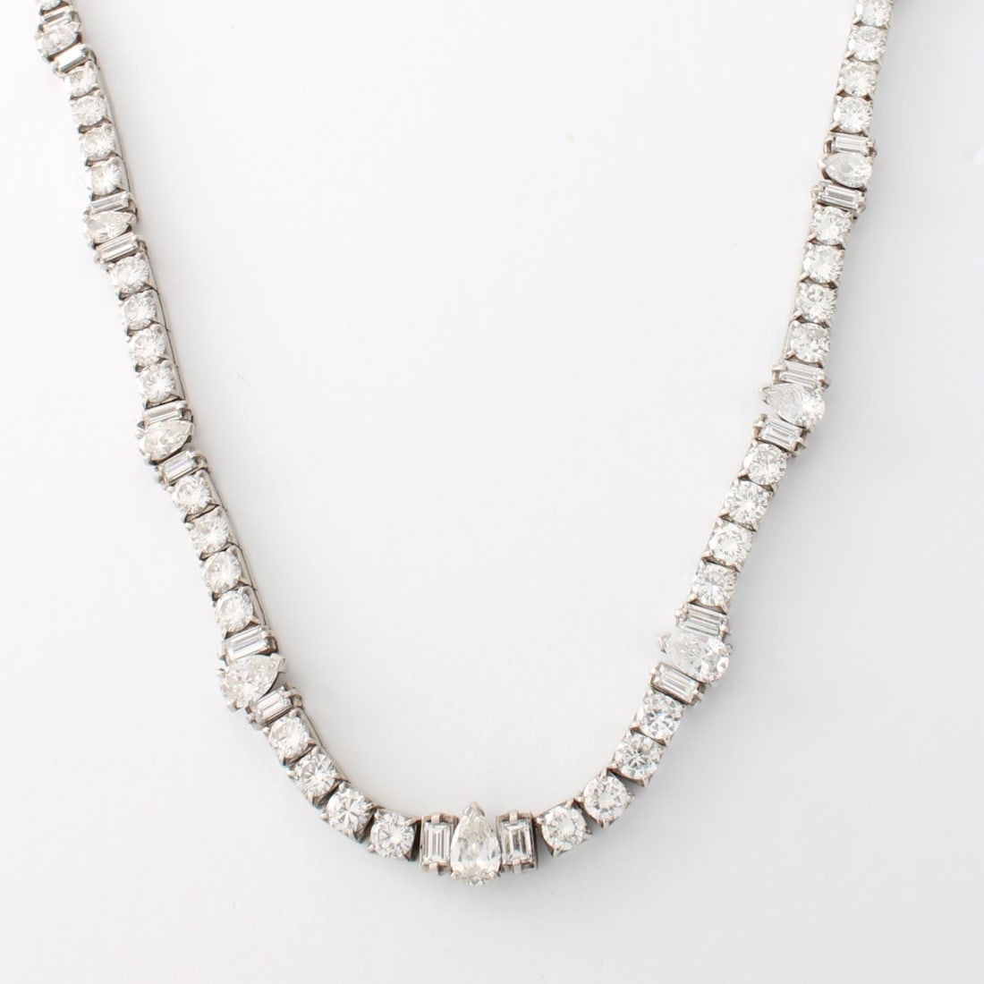 Diamond and Platinum Necklace (1 of 5)
