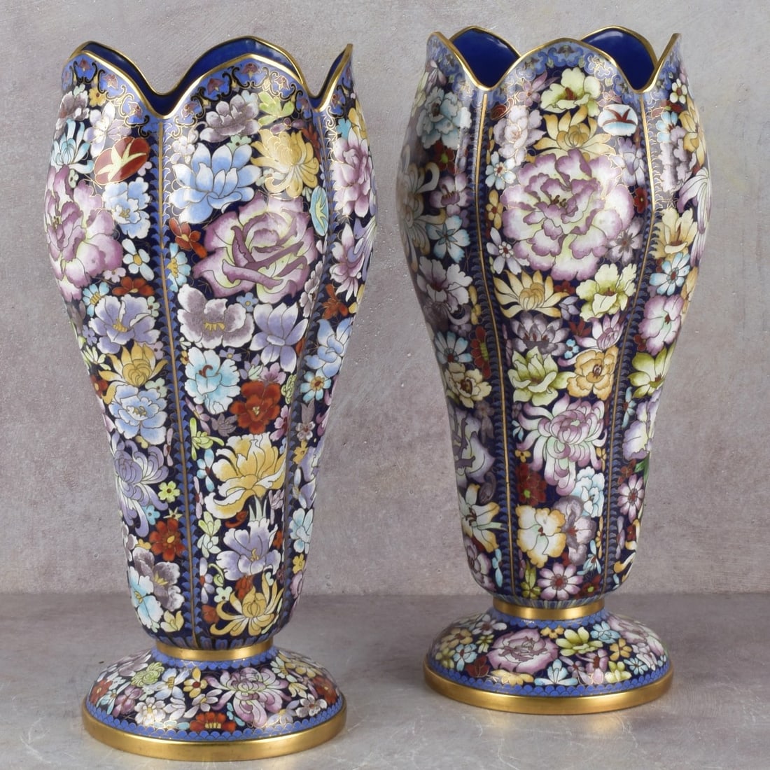 Chinese Cloisonne Vases (1 of 8)