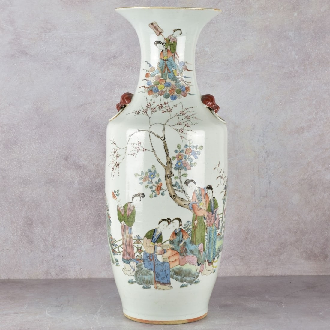 Large Vintage Chinese Porcelain Vase (1 of 9)