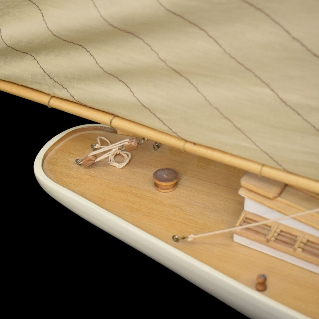 Fully Rigged Sailboat Model - 9