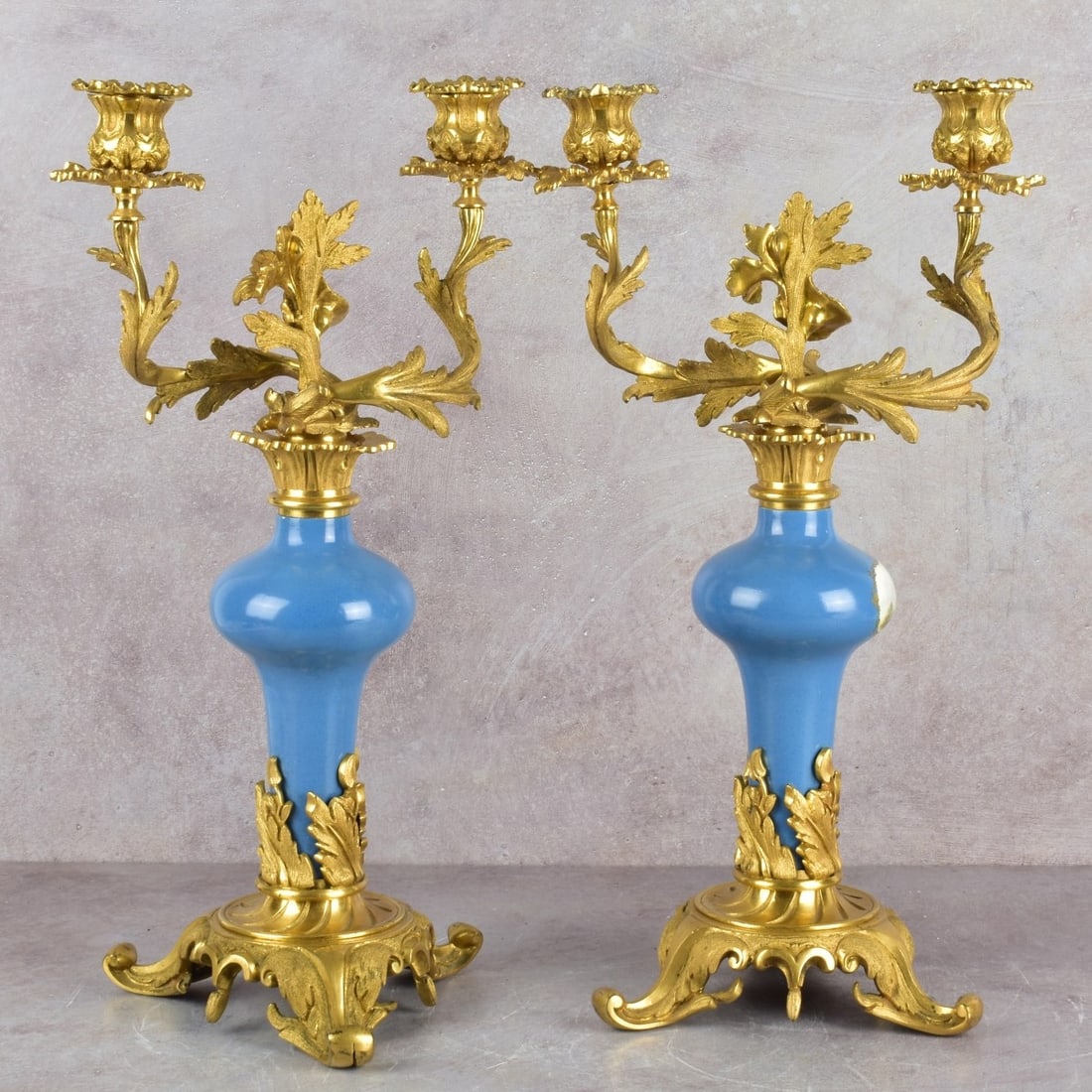 Sevres Style Candelabra - 2