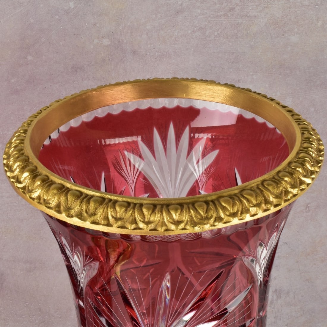 Large Czech Bohemian Vases - 4