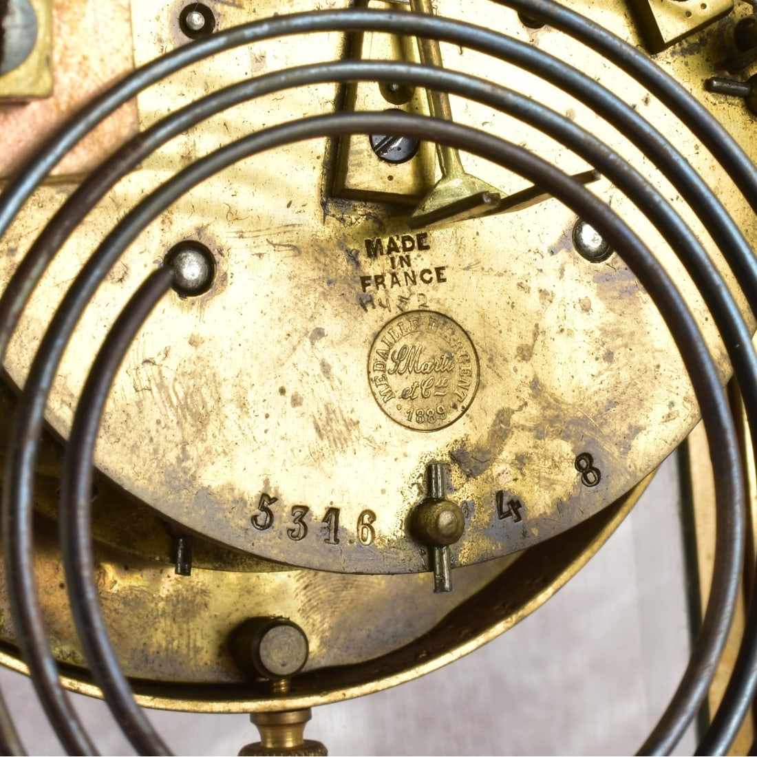 French Samuel Marti Mantle Clock. - 8