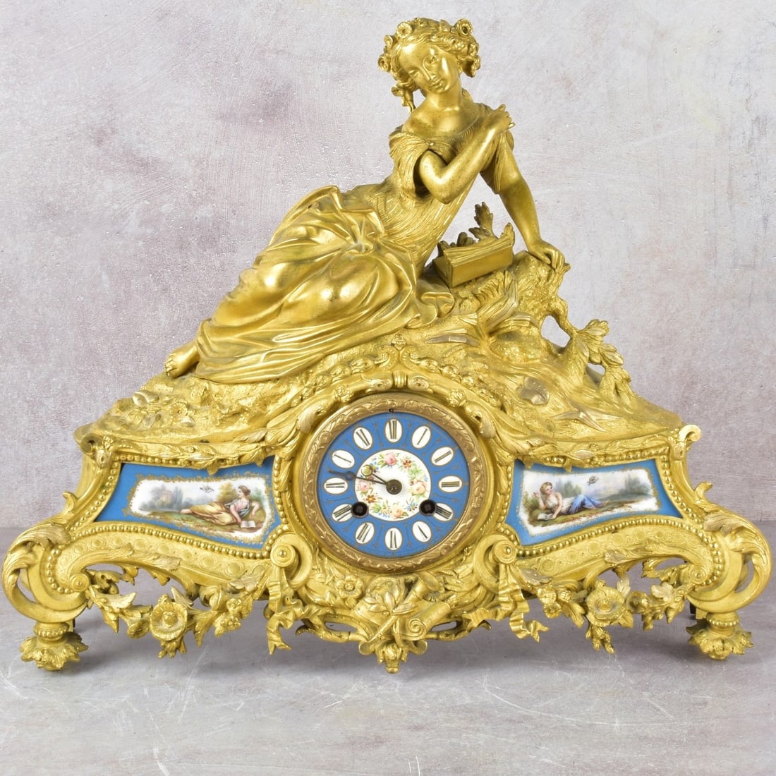 French Neo-classical Sevres Style Clock (1 of 9)