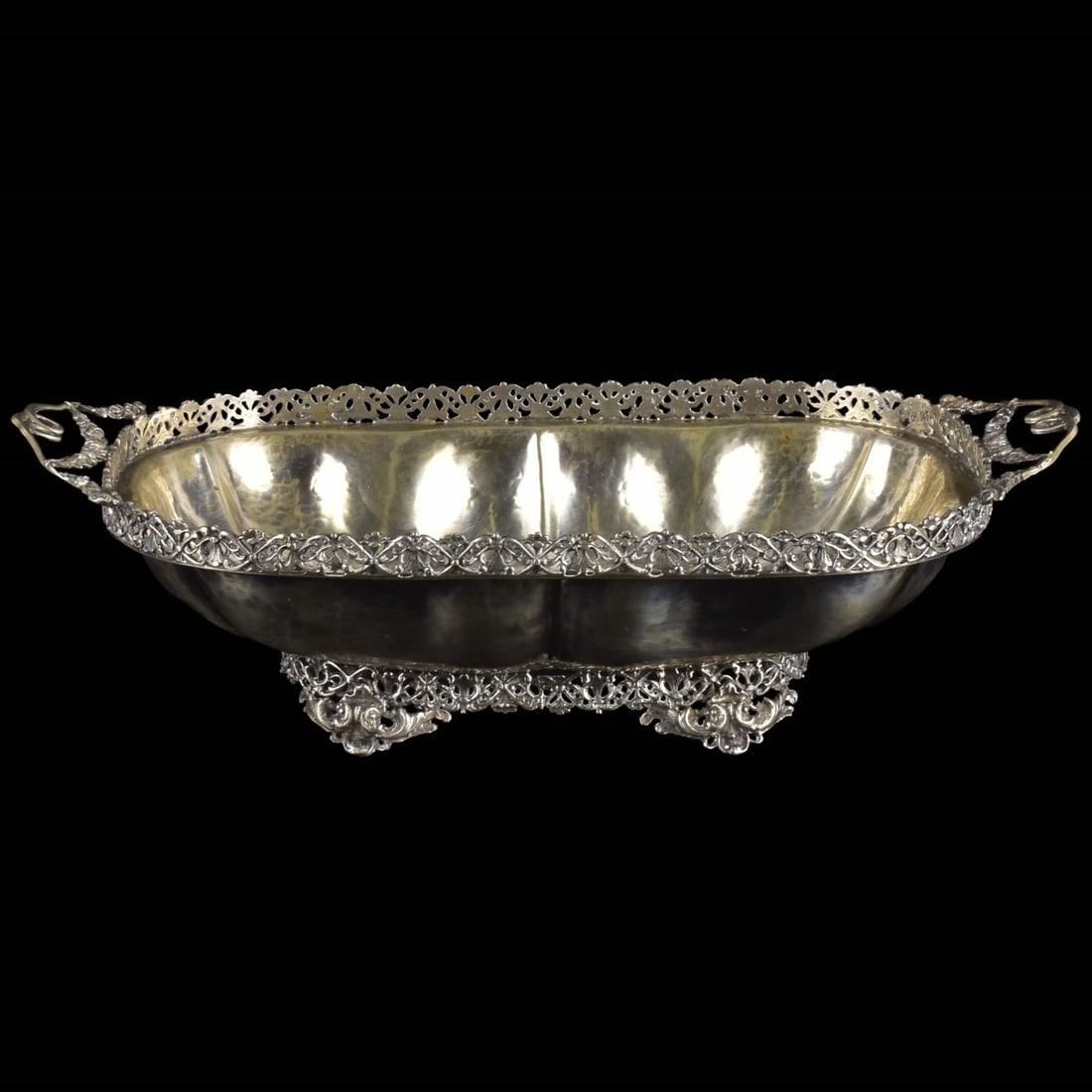 Vintage Italian Vercelli 800 Silver Bowl (1 of 8)