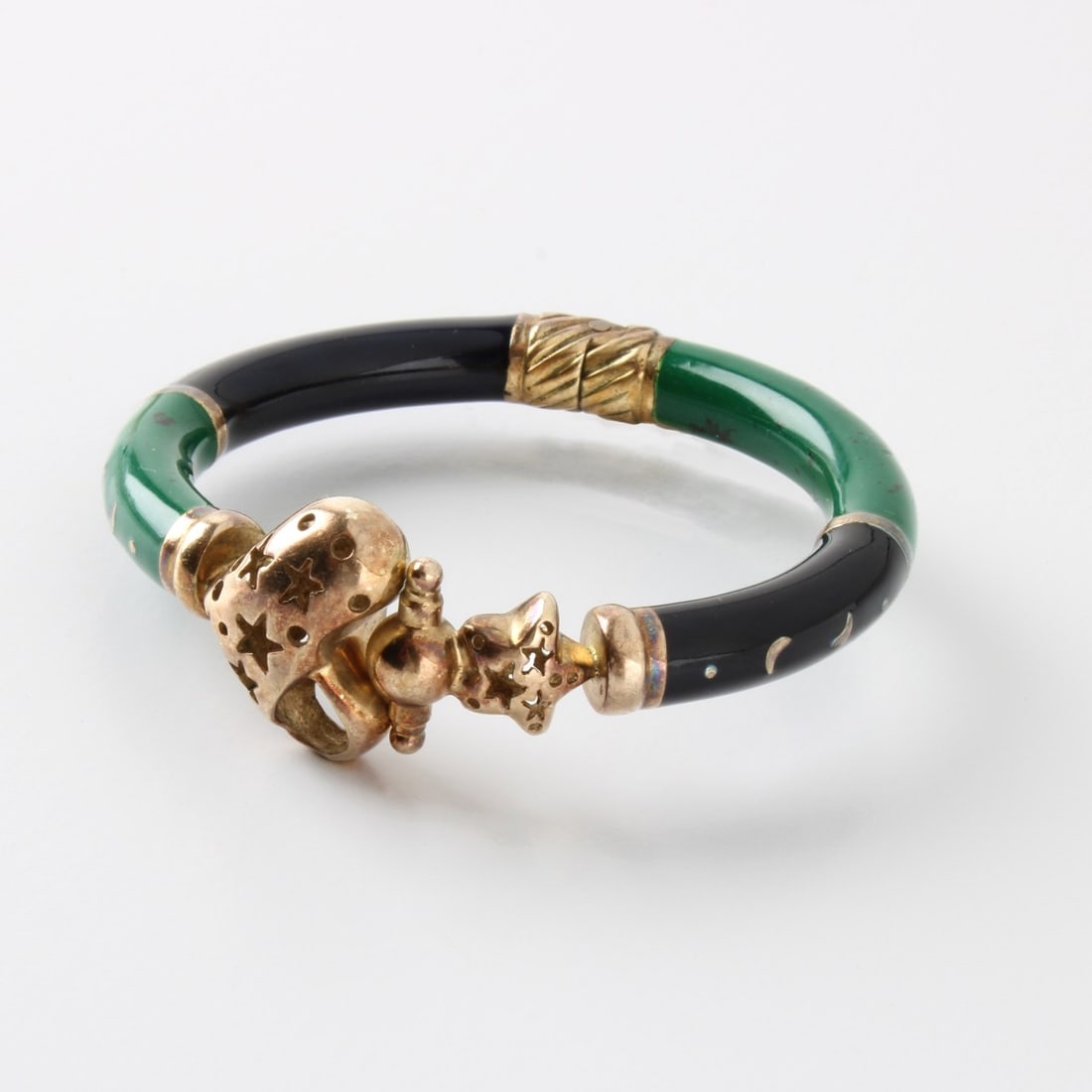 Sterling Silver and Enamel Bangle (1 of 4)