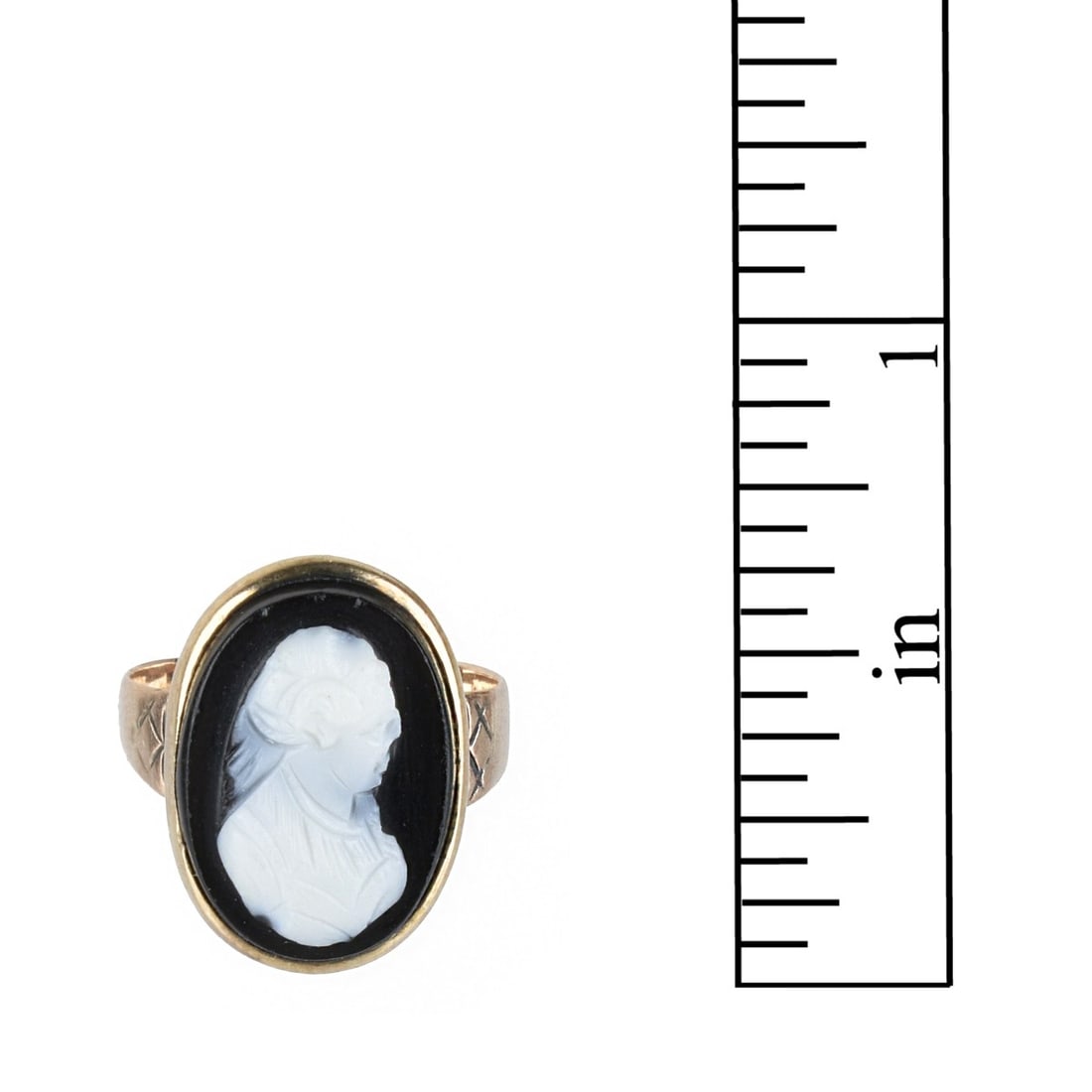 Cameo and 10K Ring - 4