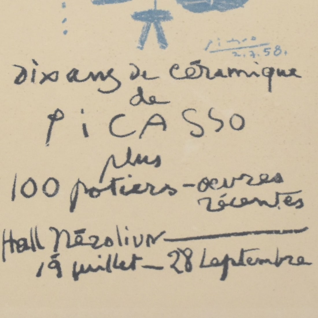 Pablo Picasso Ceramic Exposition Poster - 4