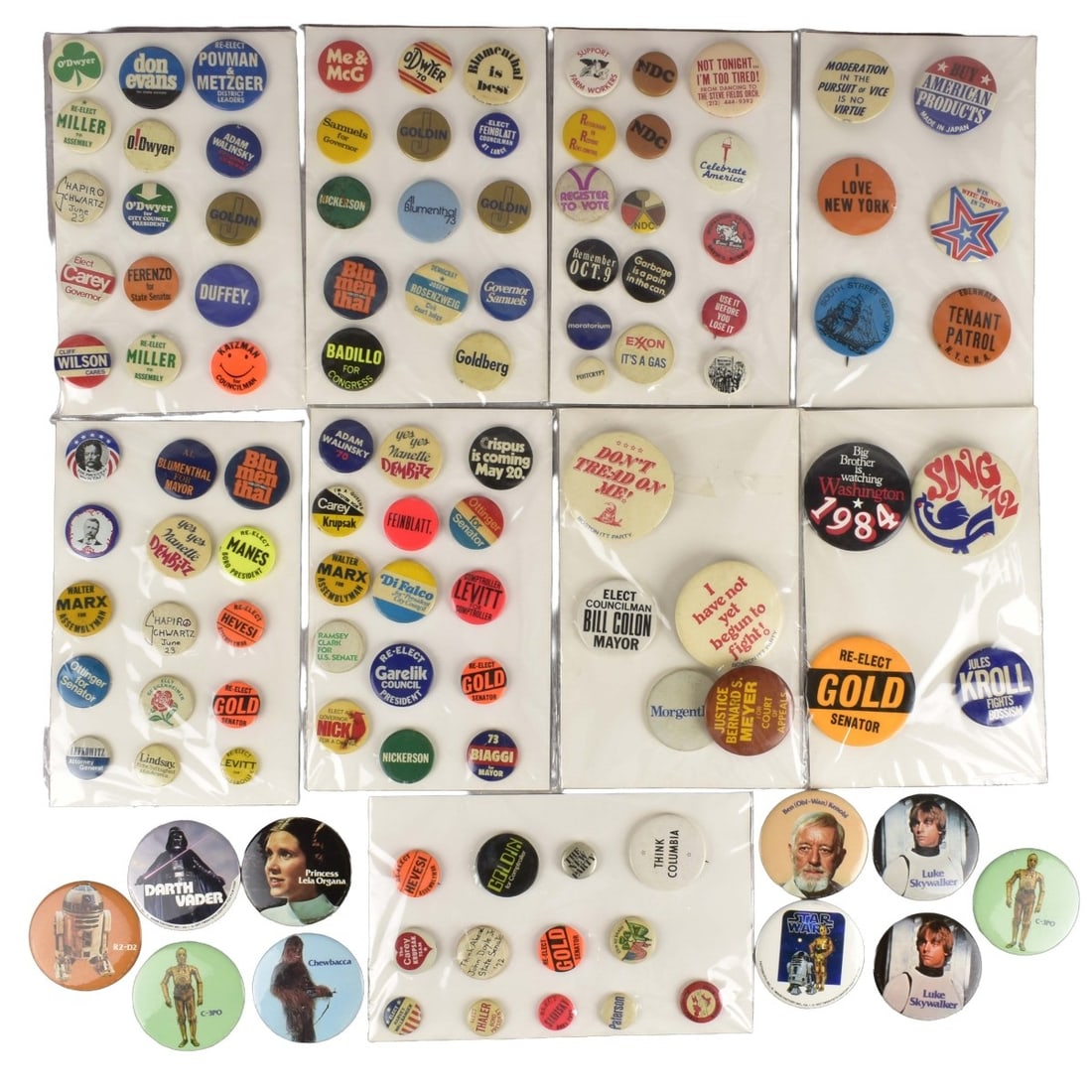Collection of Campaign-Assorted Buttons (1 of 9)