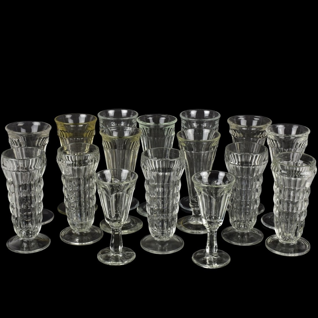Collection of Vintage Soda Fountain Glasses (1 of 7)