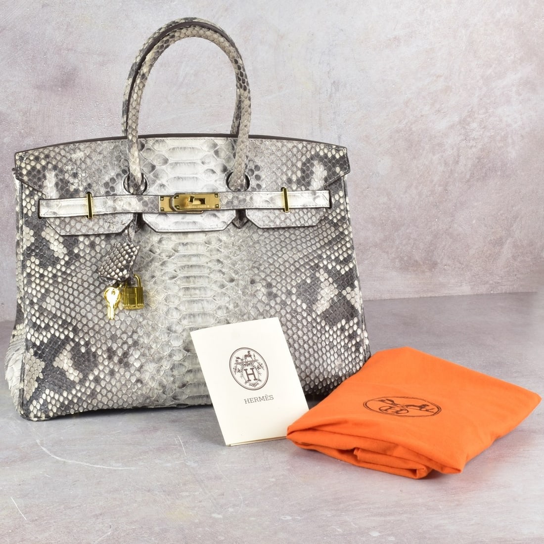 Replica Hermes Birkin Python Bag - 8