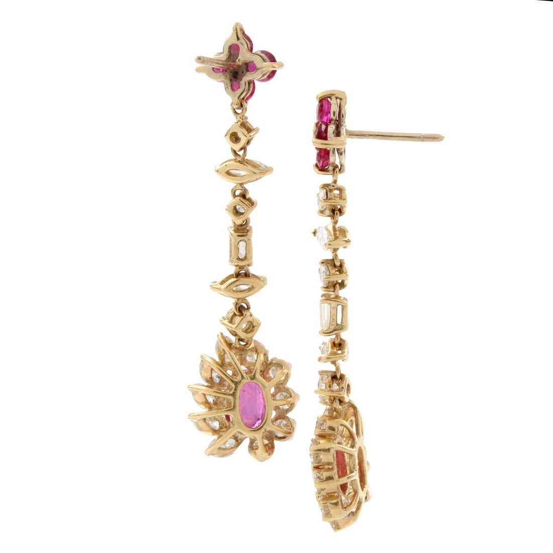 Ruby, Diamond and 18K Earrings - 2