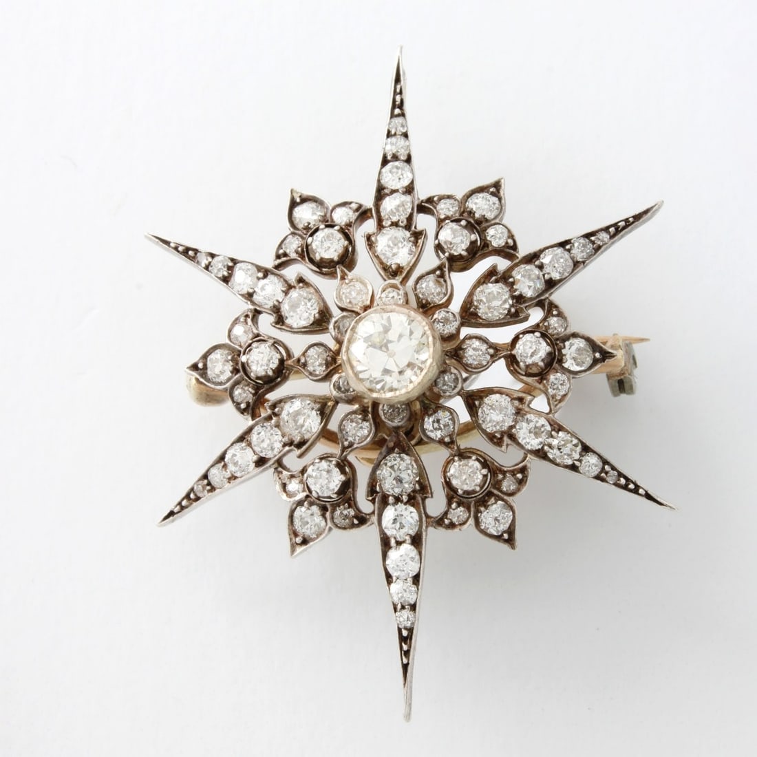 Diamond, Platinum and 18K Pin (1 of 4)