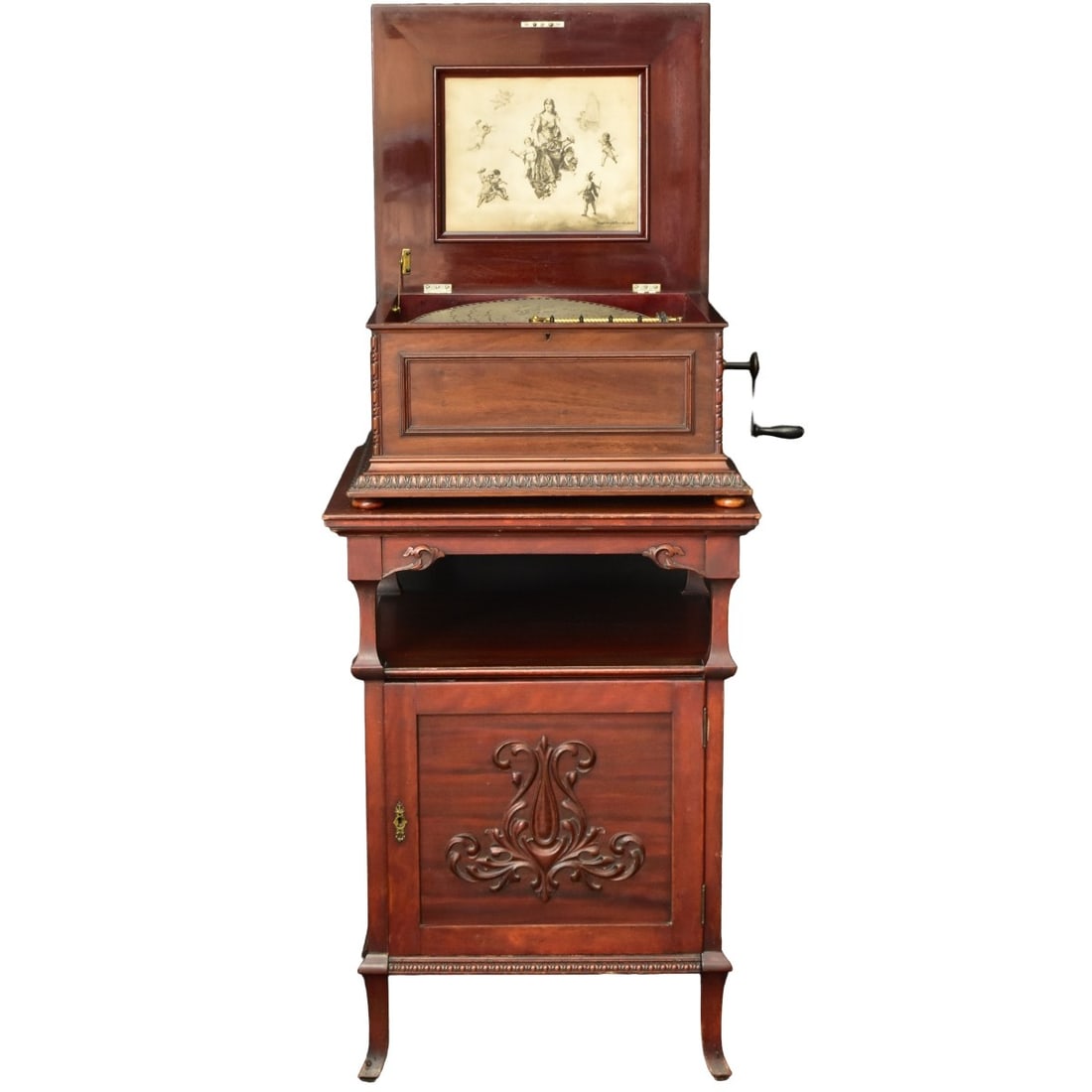 Regina 15 1/2" Metal Disk Music Box (1 of 9)