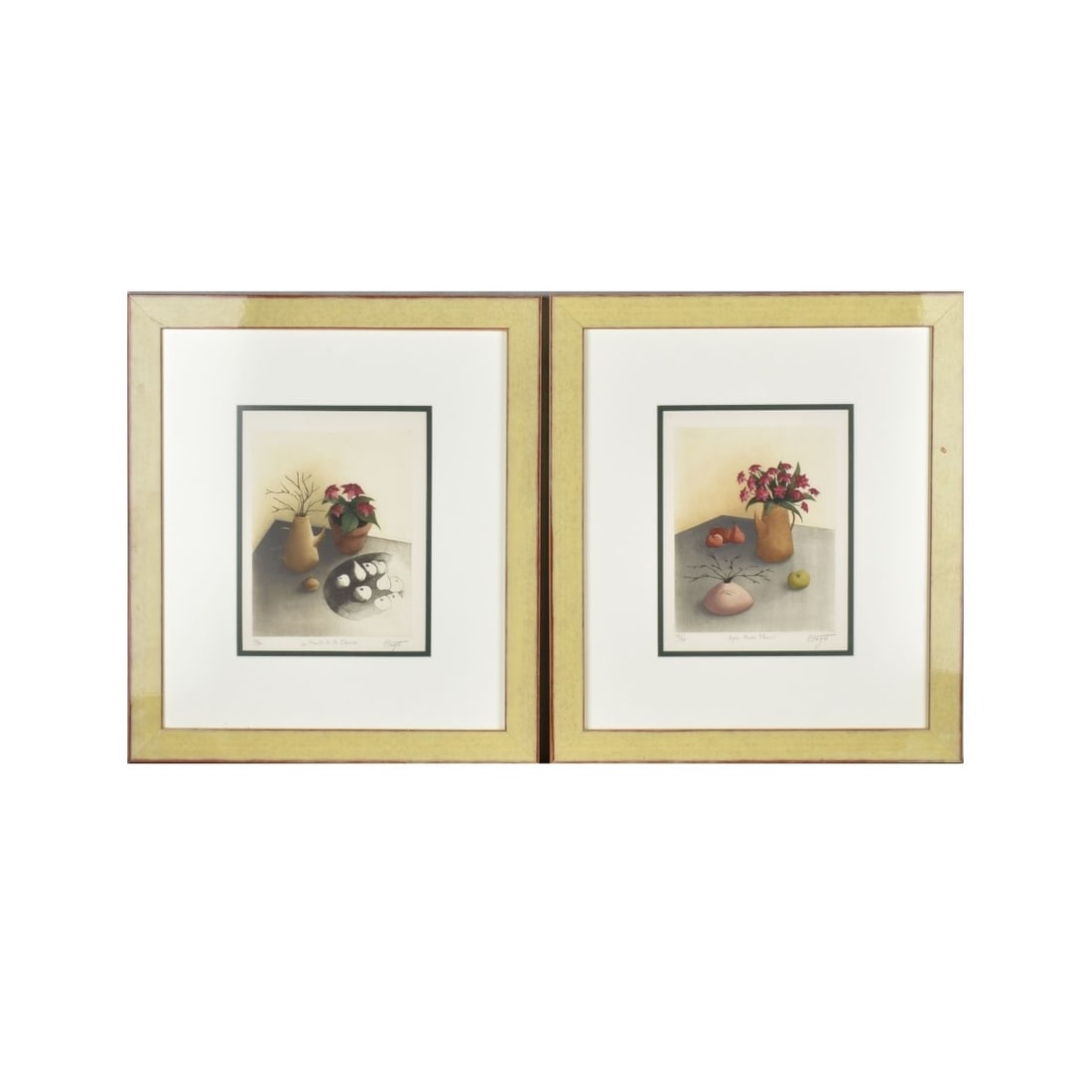 Framed Colored Lithographs (1 of 9)