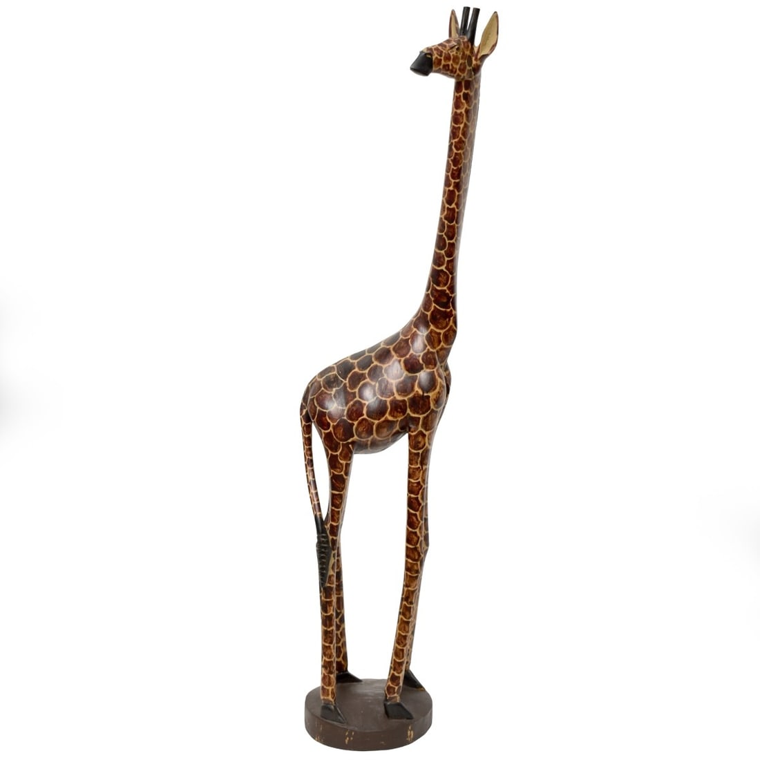 Vintage Carved and Painted Giraffe (1 of 6)