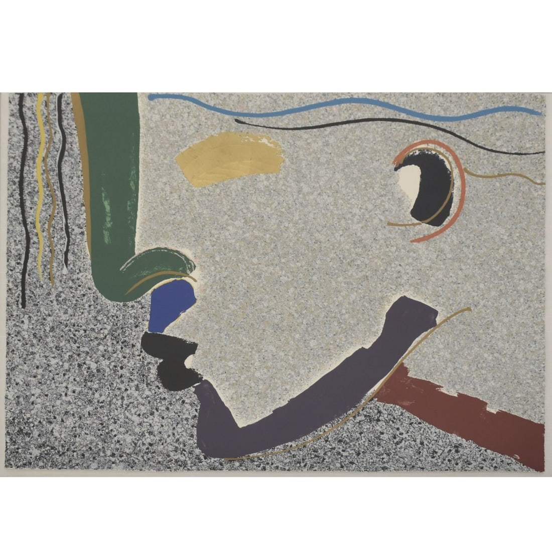 Orlando Agudelo-Botero, Colombian (b. 1946): Orlando Agudelo-Botero, Colombian (b. 1946) "Ingenio" Serigraph with Gold Accents. Limited edition of 100. Artist signed. Image area measures: 27" high, 36" wide, frame measures: 41" high, 50" wide.