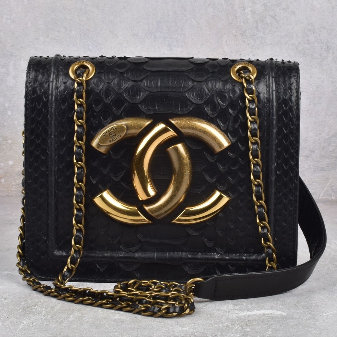Replica Channel Back Python Antico Flap Bag (1 of 8)