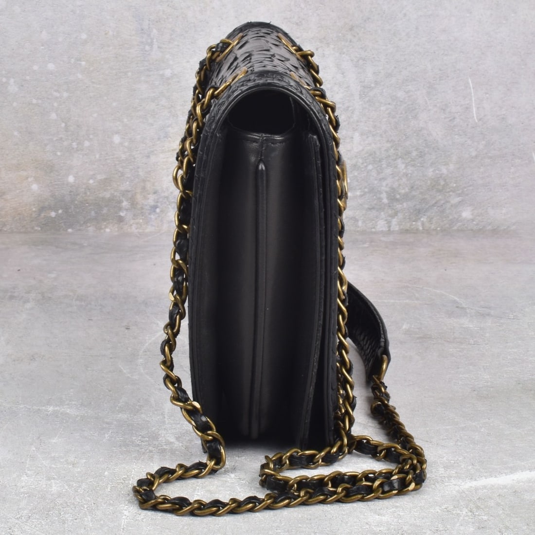 Replica Channel Back Python Antico Flap Bag - 2