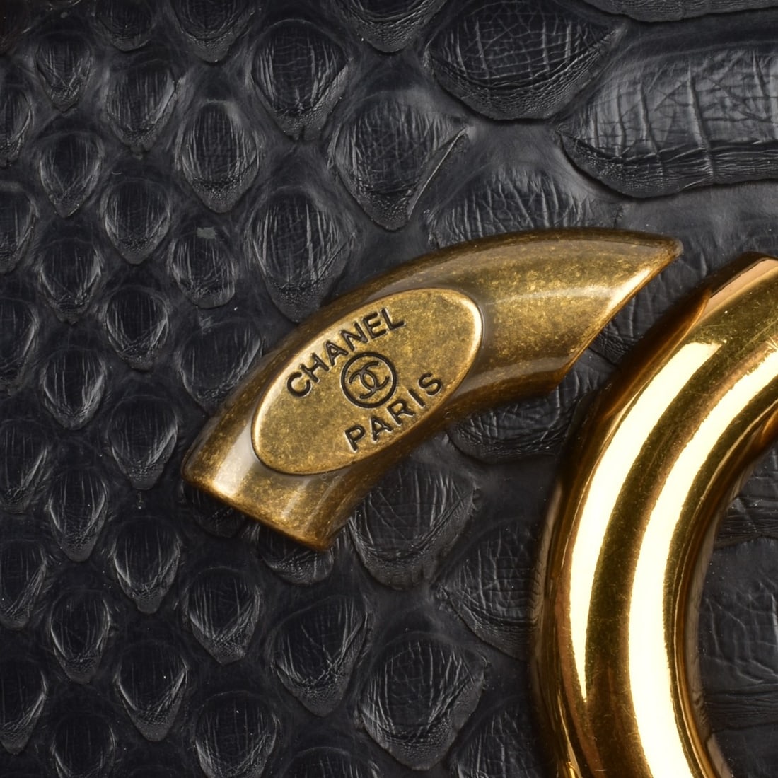 Replica Channel Back Python Antico Flap Bag - 5