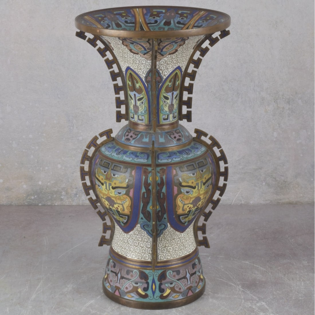 Chinese Cloisonne Vase - 2