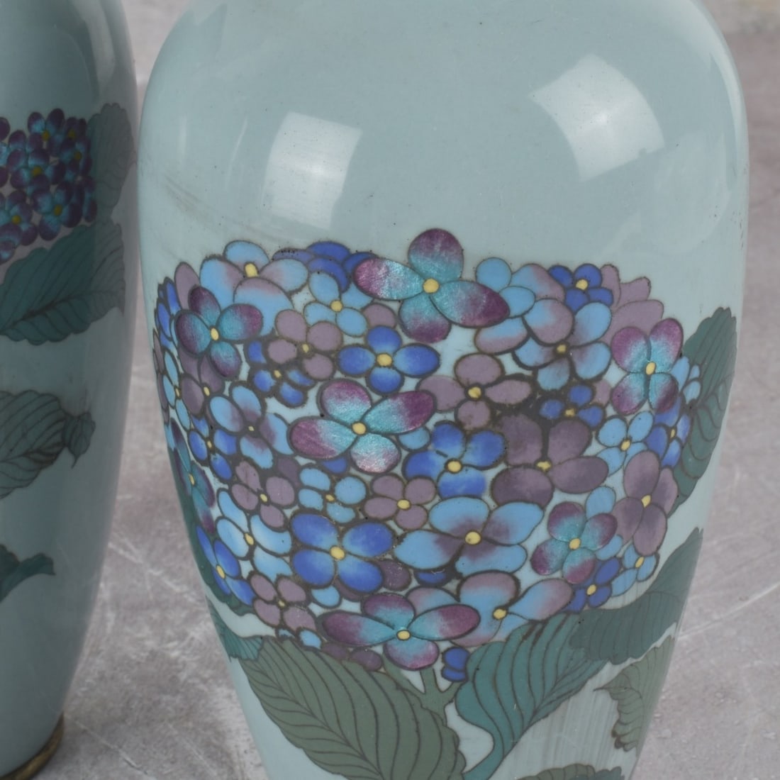 Japanese Cloisonne Vases - 3
