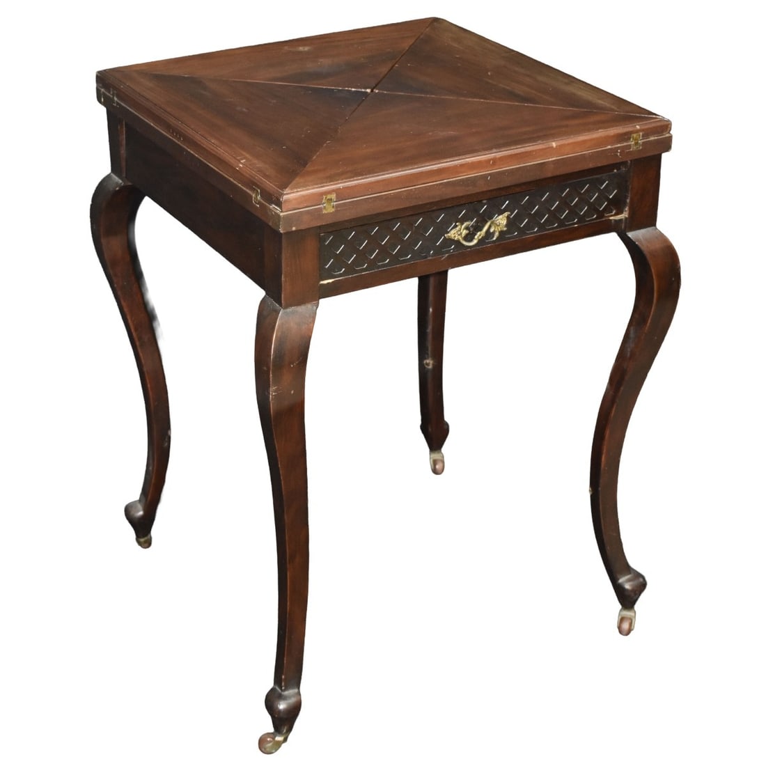 Antique Handkerchief Game Table - 3