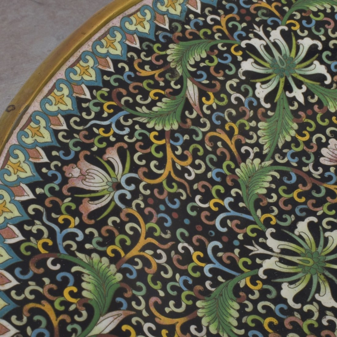 Large Cloisonne Platter - 4