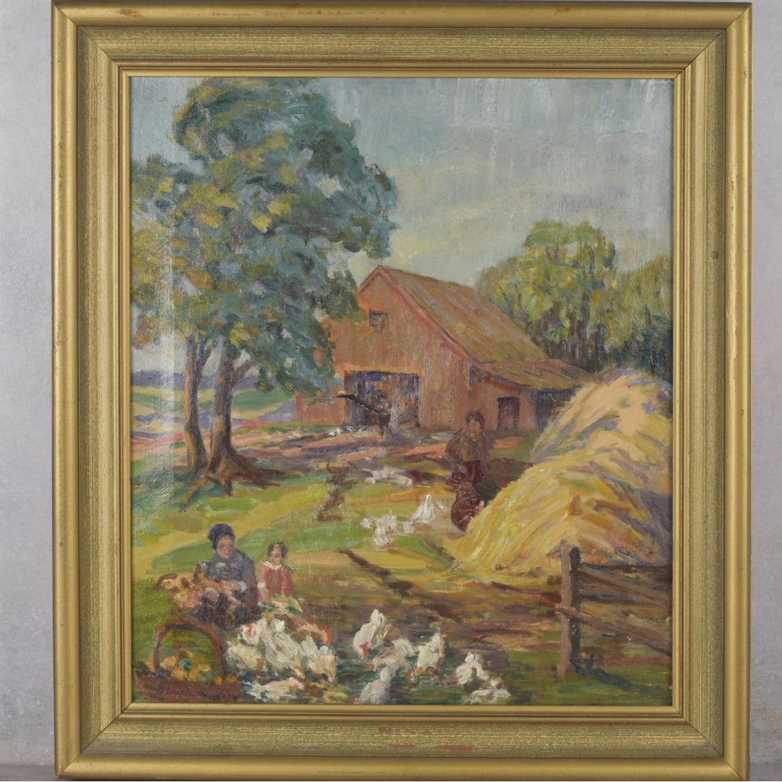 20th Cent. O/C, Farm Scene - 2