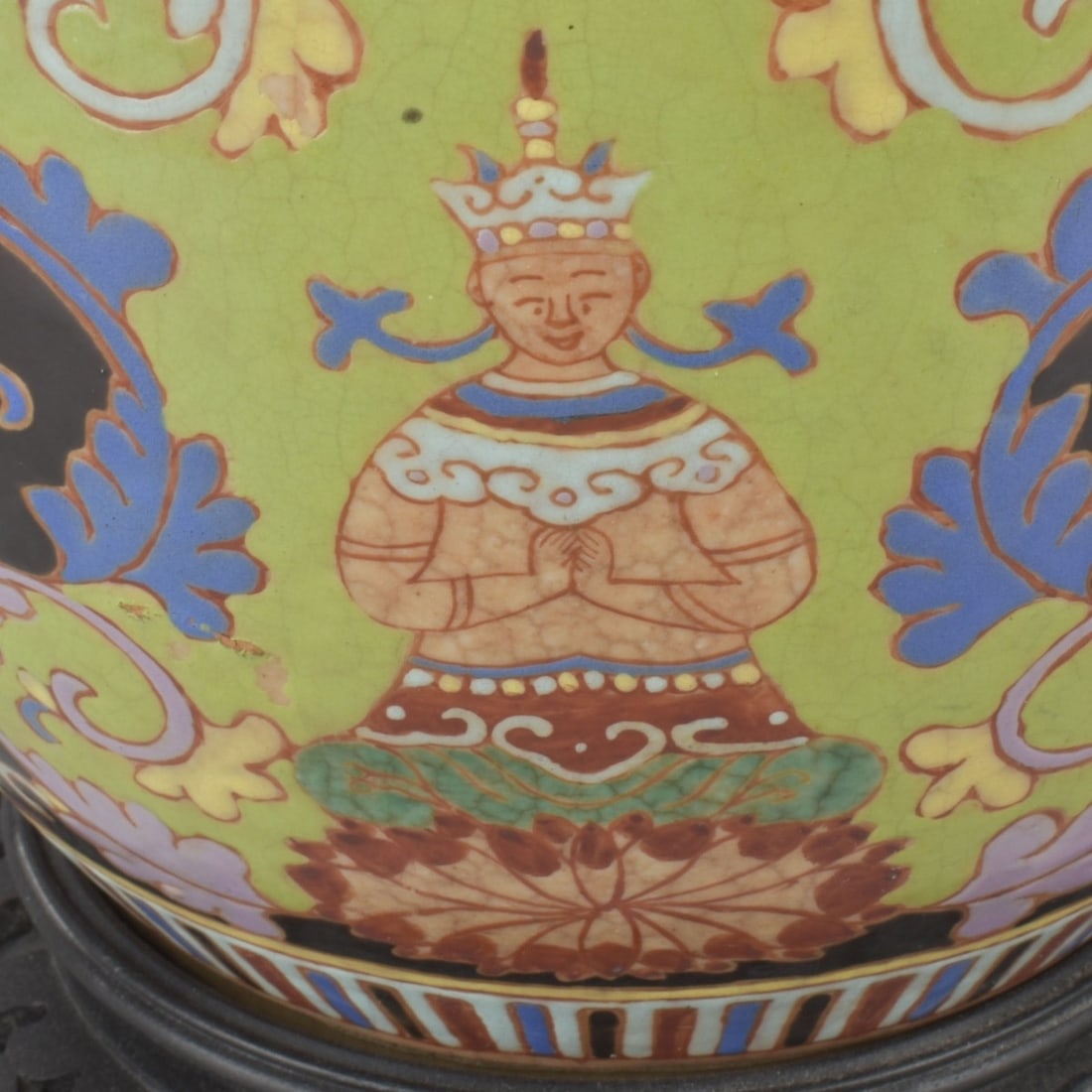 Chinese Vintage Ceramic Lamp - 5