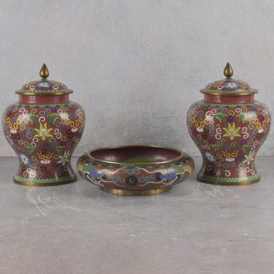 Collection of Cloisonne Pieces (1 of 9)
