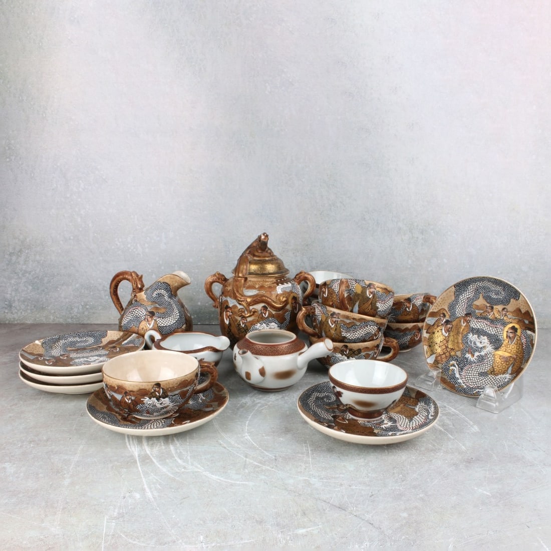 Vintage Japanese Satsuma Porcelain Tea Sets (1 of 9)