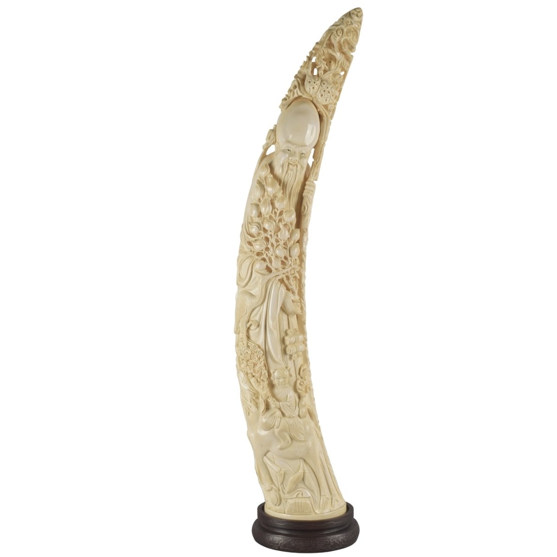 Large Chinese Shou Lao Sculpture (1 of 9)