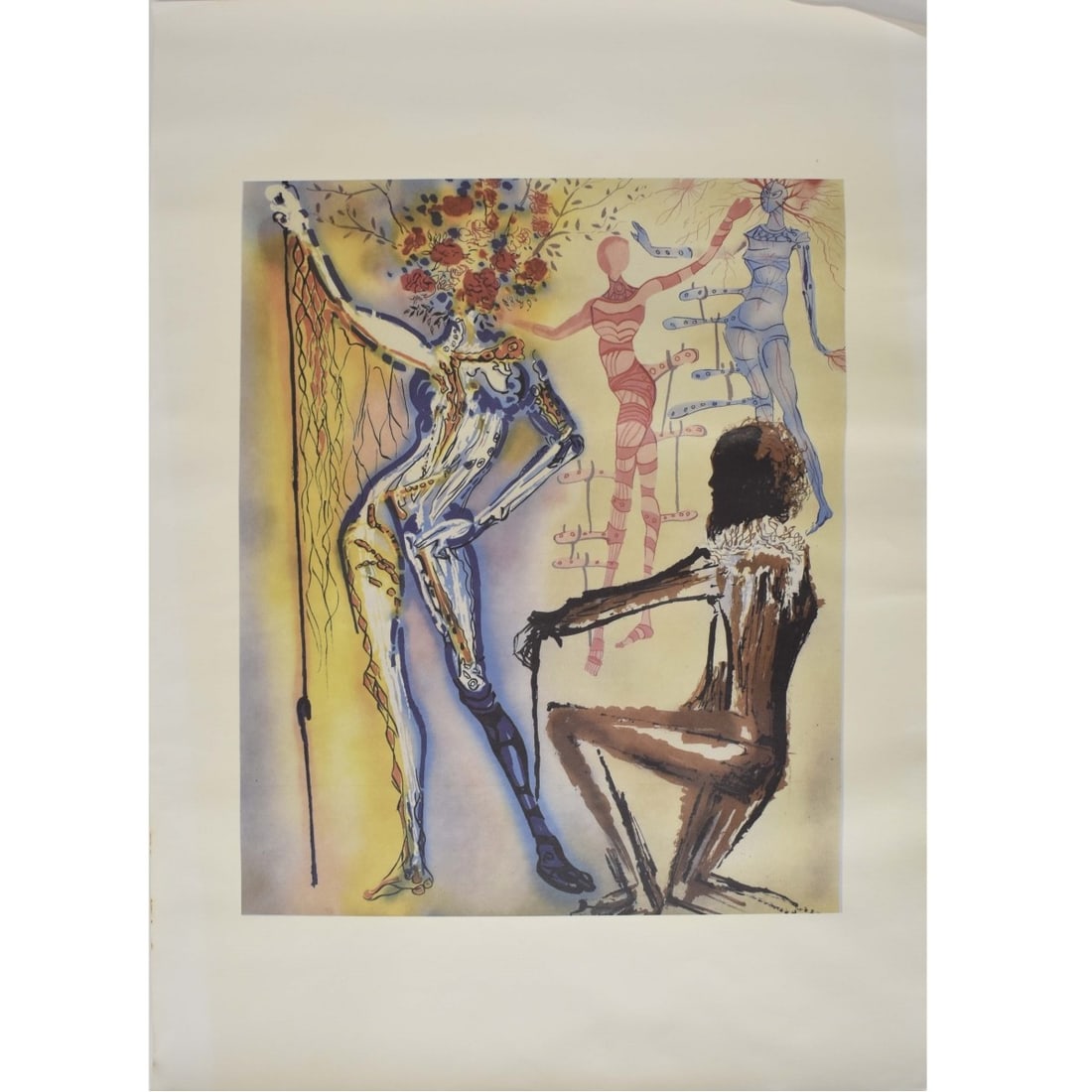 Salvador Dali, Spanish (1904-1989): Salvador Dali, Spanish (1904-1989) Giclee Print on Canvas. Image area measures: 18" high, 23-1/2" wide, canvas measures: 24" high, 35" wide. Kodner Galleries offers phone and absentee bidding at a low