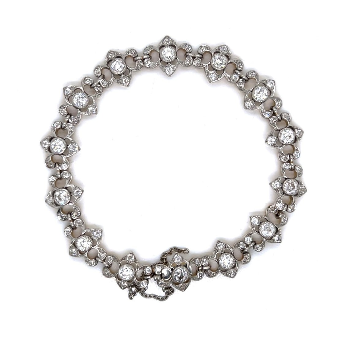 Diamond, Plat and 18K Bracelet (1 of 3)