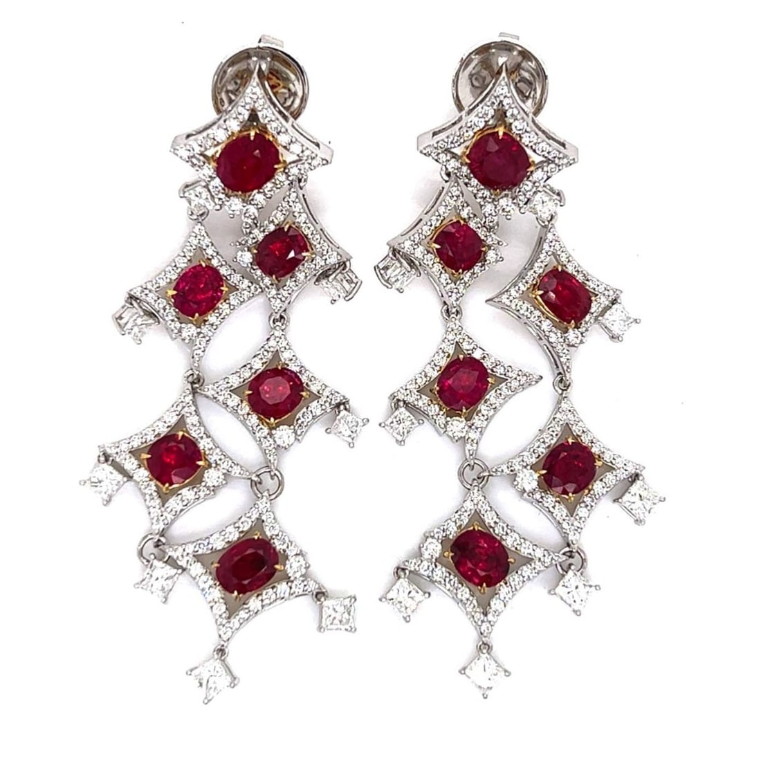 Ruby, Diamond and 18K Earrings (1 of 4)