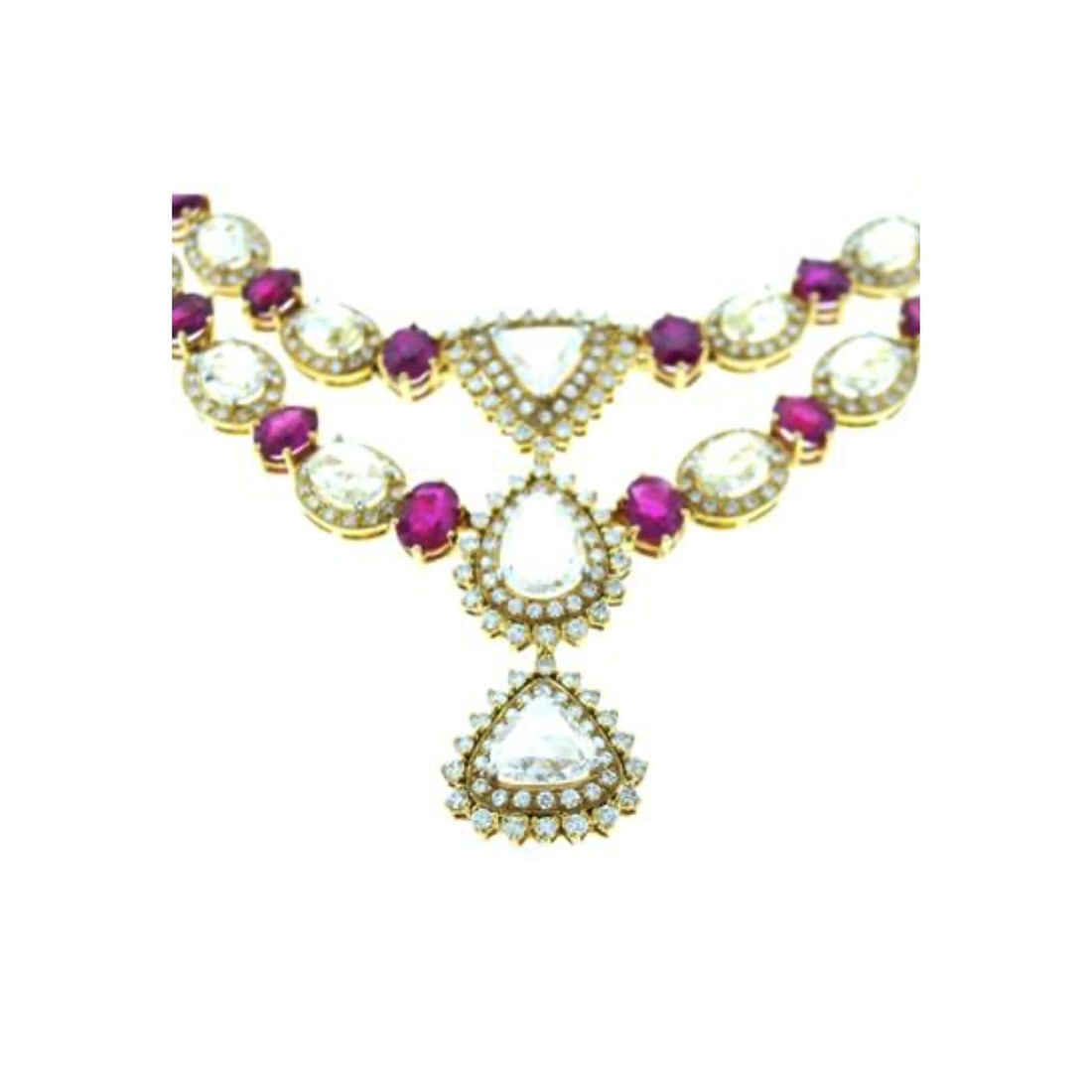 Burma Ruby, Diamond and 18K Necklace (1 of 6)