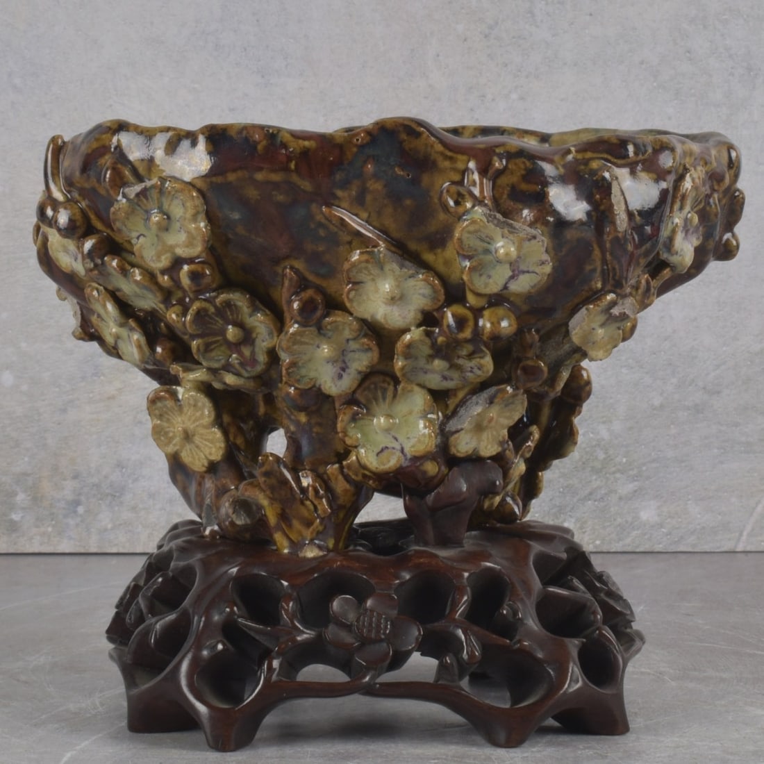 Antique Chinese Ceramic Brush Pot (1 of 7)