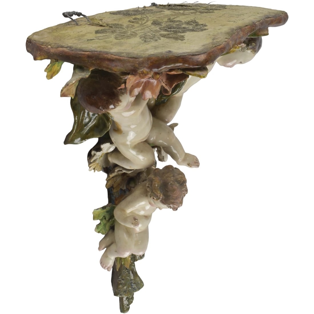 Faience Wall Sconce - 2