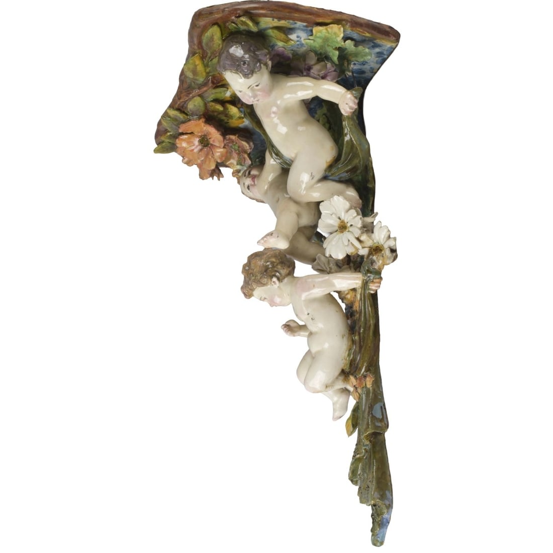 Faience Wall Sconce - 4