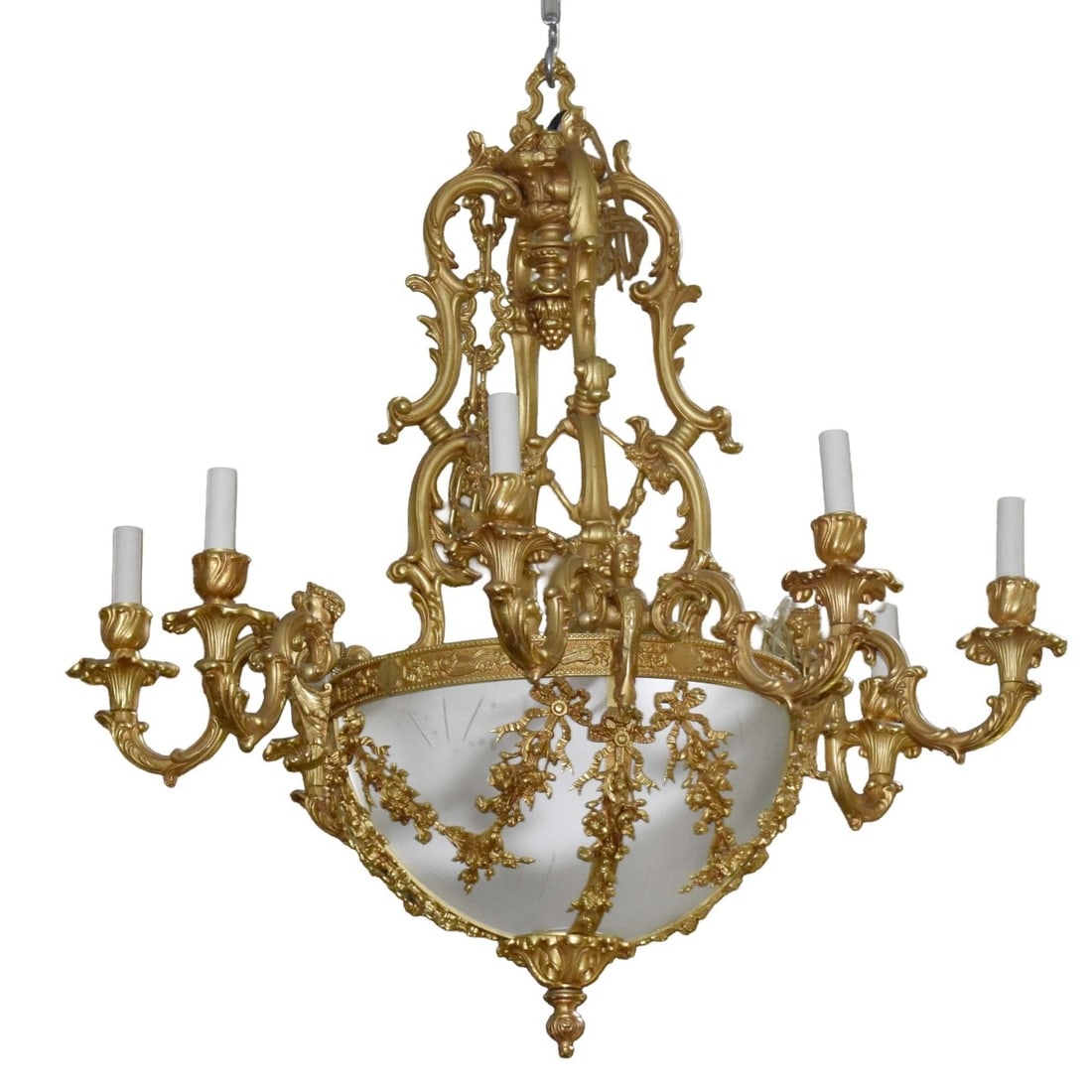 Gilt Bronze Chandelier (1 of 9)