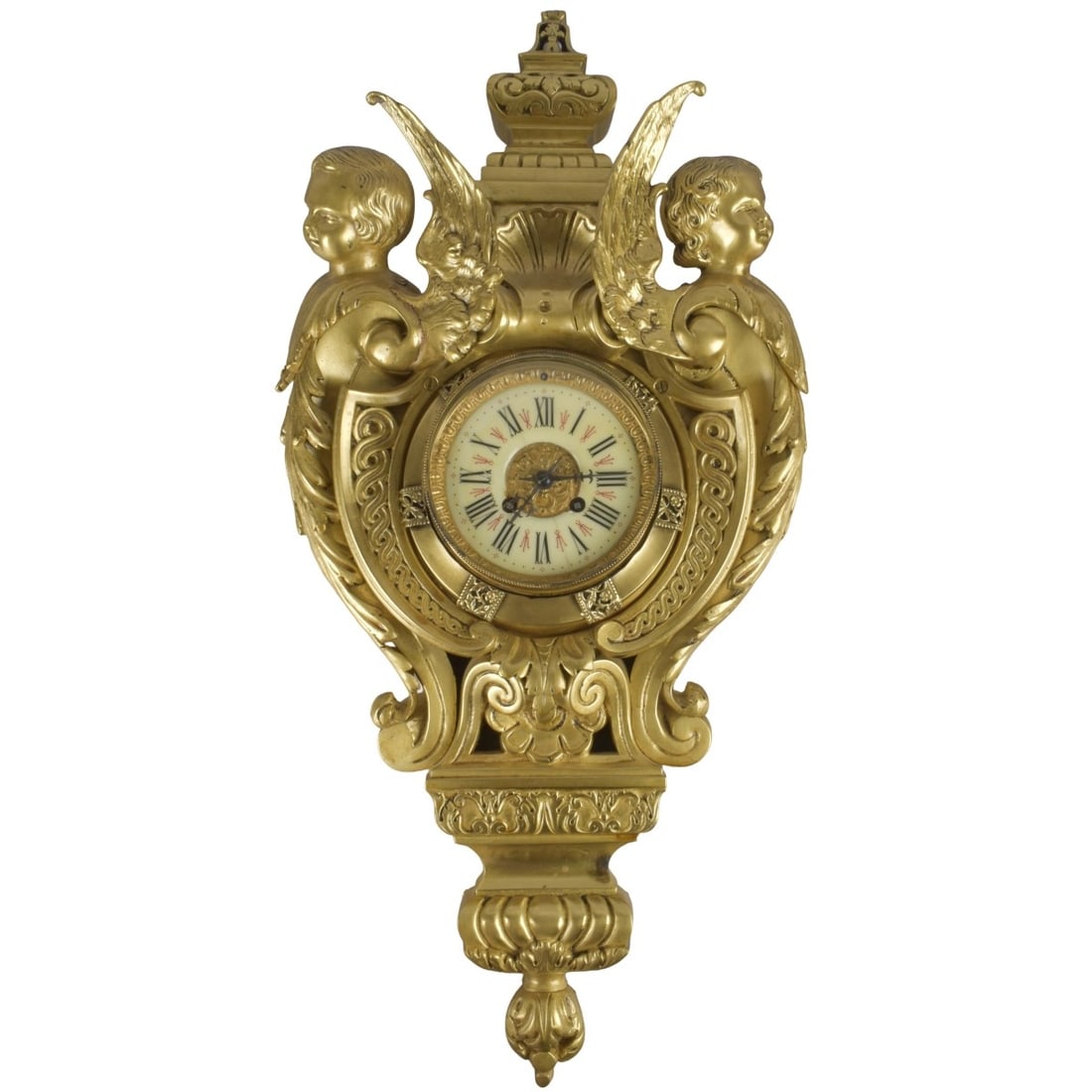 French Bronze Cartel Clock (1 of 9)
