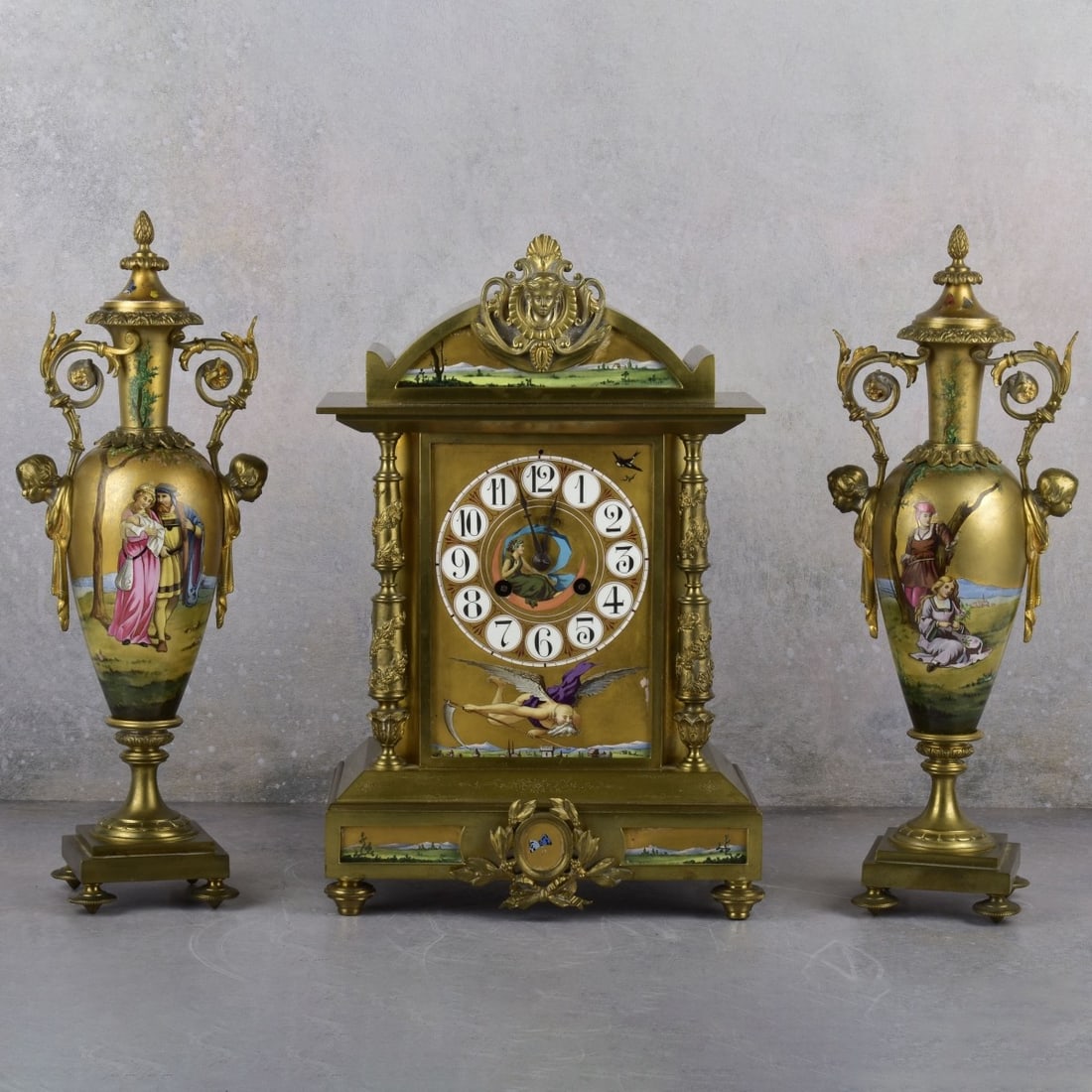 Russian Clock Garniture Set (1 of 9)