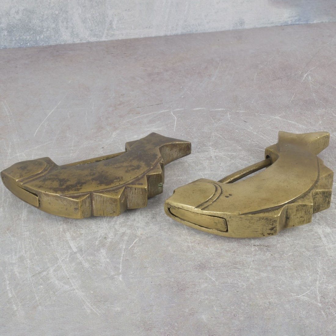 Antique Chinese Brass Locks - 7