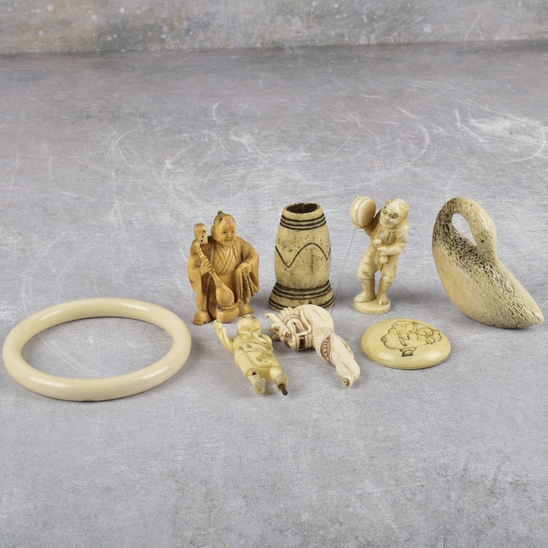 Pieces of Various Antique Carved Items (1 of 9)