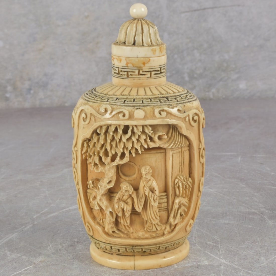 Antique Chinese Carved Snuff Bottle (1 of 8)