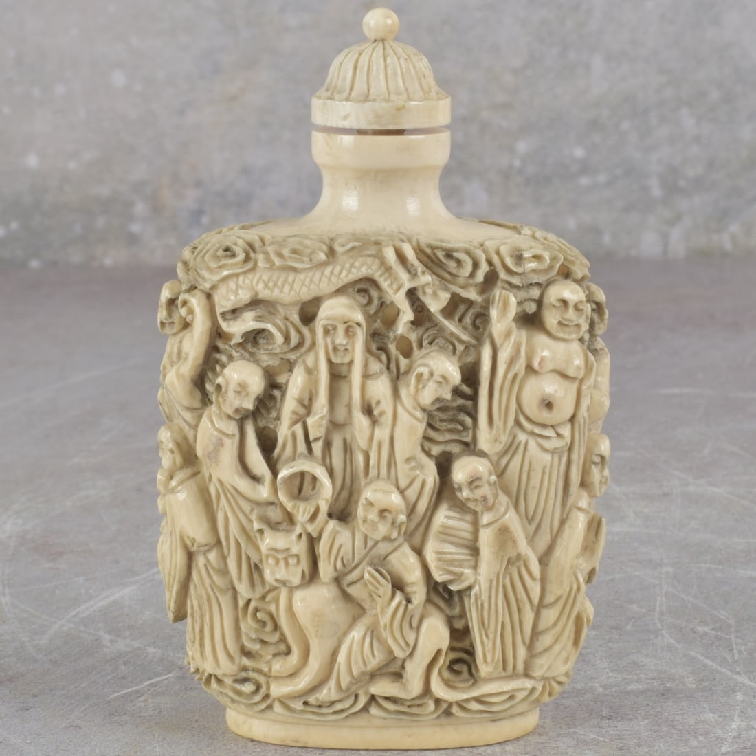 Antique Chinese Carved Snuff Bottle (1 of 9)