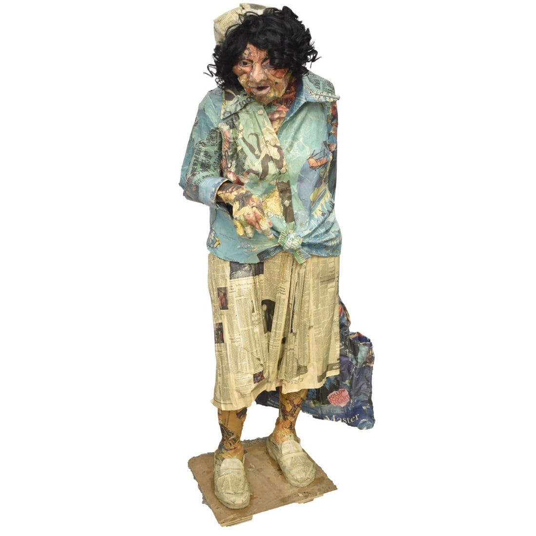 Life Size Paper Mache Lady (1 of 8)