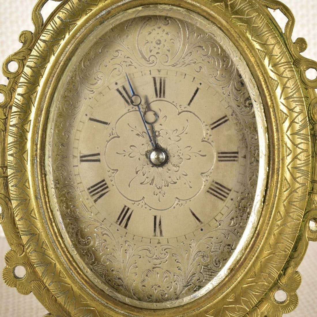 Victorian Style Brass Strut Clock - 5